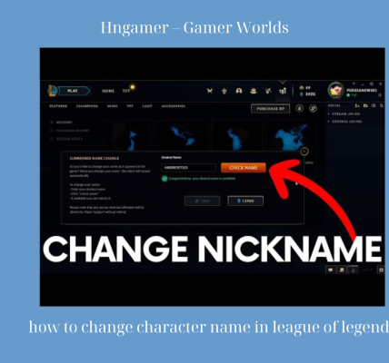 how to change character name in league of legends