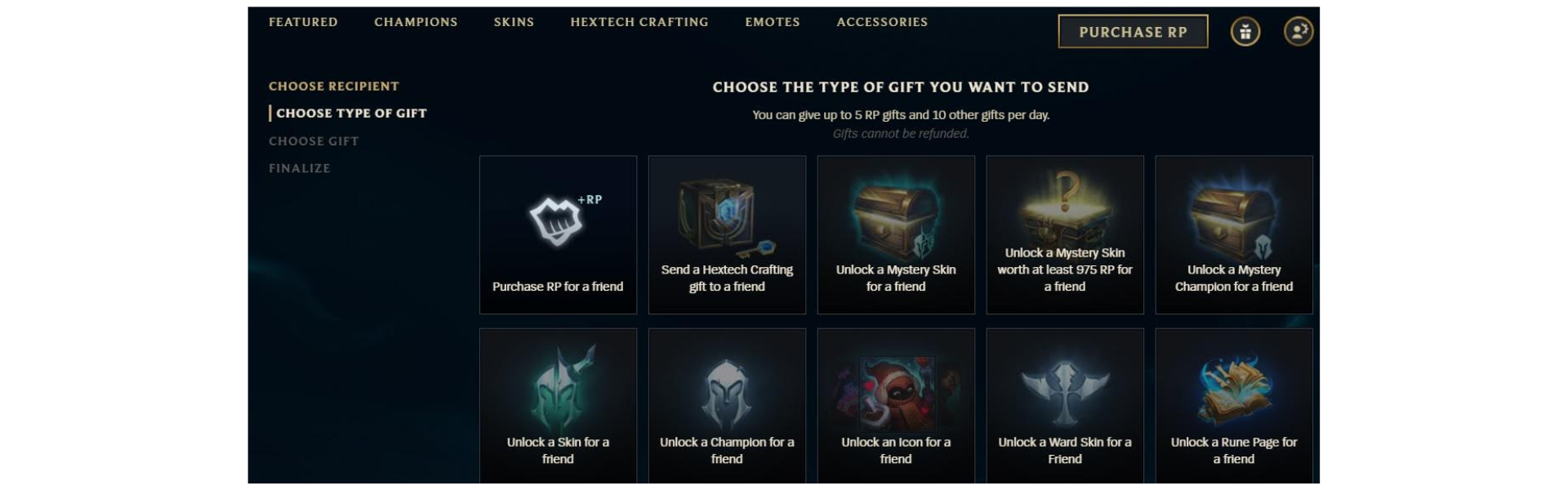 league of legends gifts