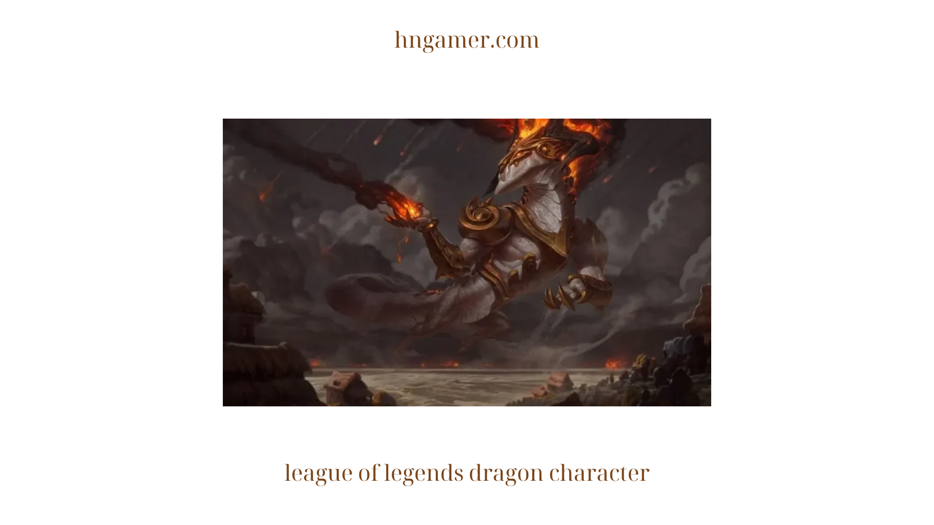 league of legends dragon character